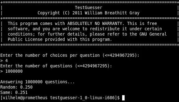 Завантажте веб-інструмент або веб-програму TestGuesser для роботи в Linux онлайн