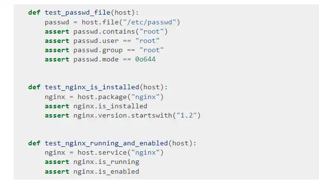 Download web tool or web app Testinfra