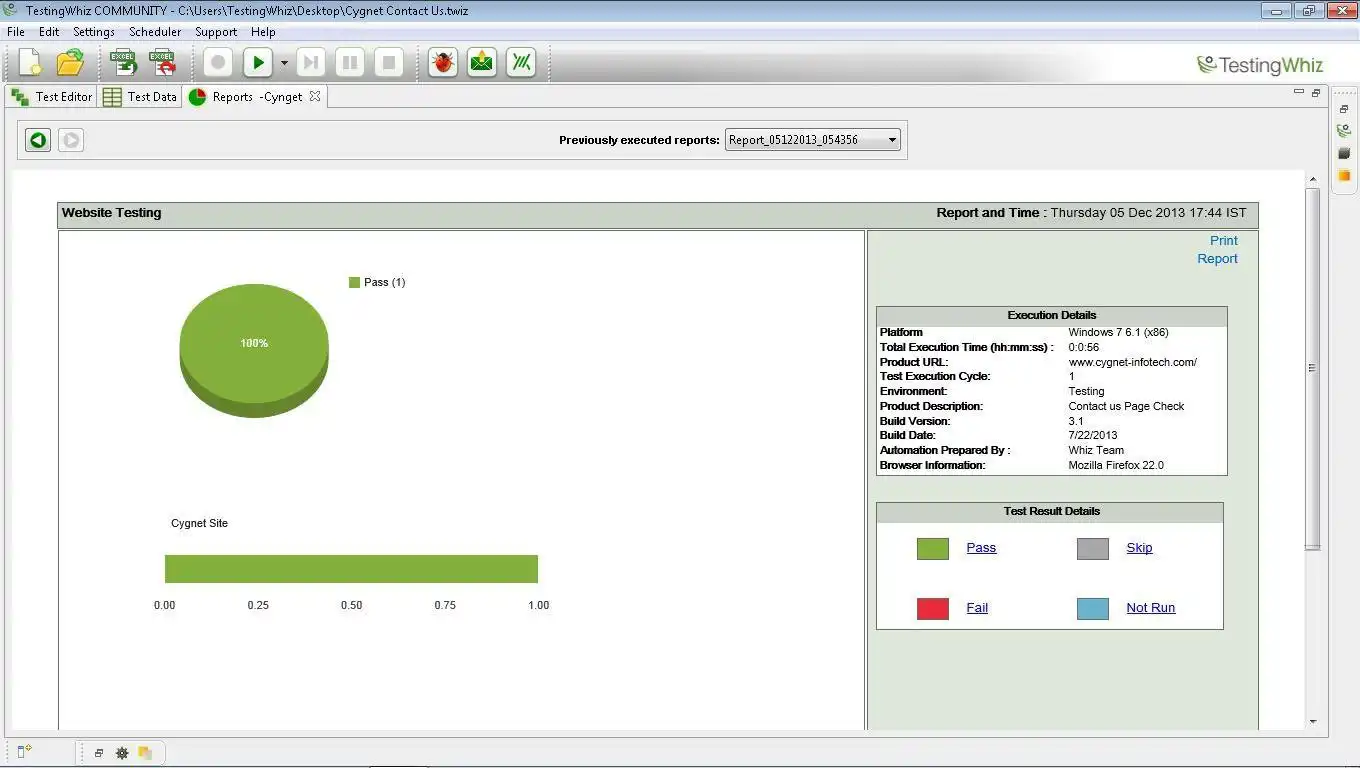 Download web tool or web app TestingWhiz Community Edition