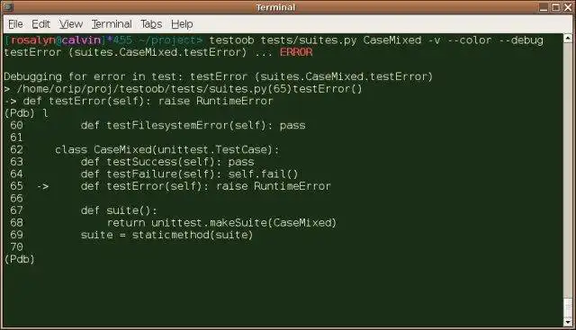 Descargue la herramienta web o la aplicación web Testoob: Python Testing Out Of (the) Box