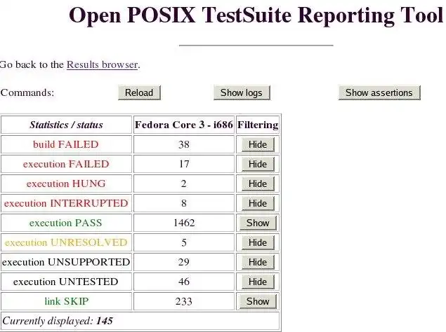 Download web tool or web app Test Suites Results Parser and Browser