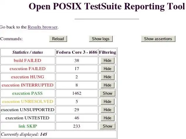 Unduh alat web atau aplikasi web Test Suites Results Parser and Browser