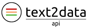 Download web tool or web app TEXT2DATA