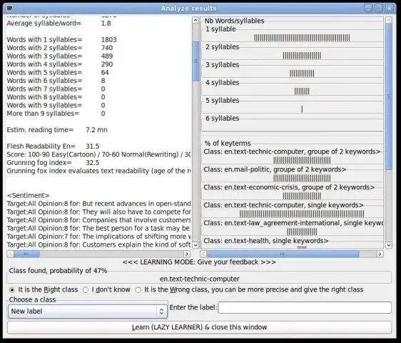 Download web tool or web app Text Analyzer Classifier Summarizer