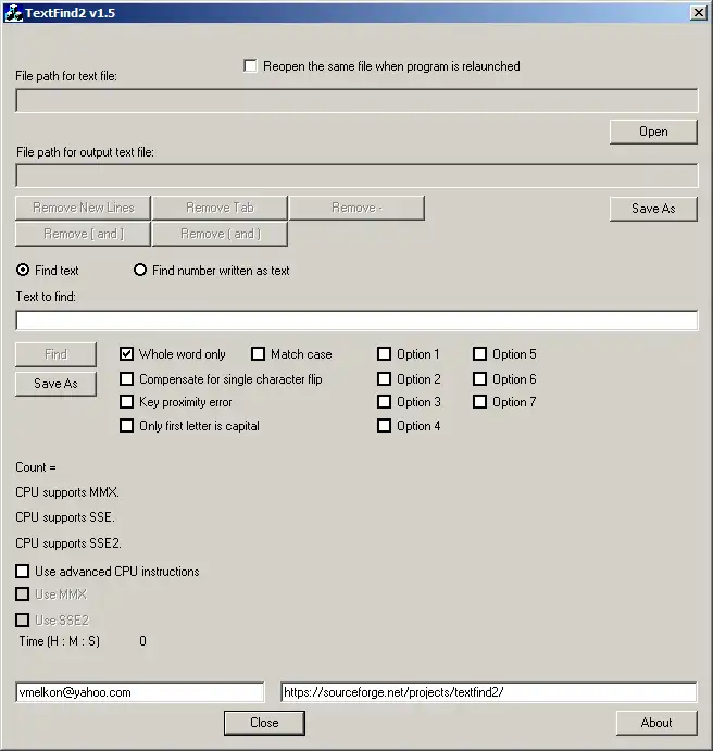 Descargar la herramienta web o la aplicación web TextFind2