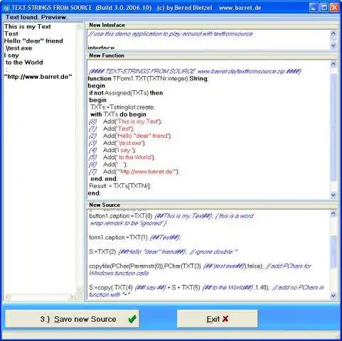 Download web tool or web app TextFromSource
