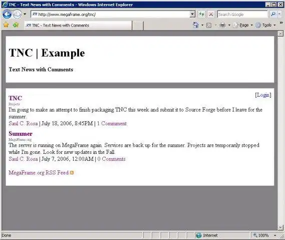 Download web tool or web app Text News with Comments