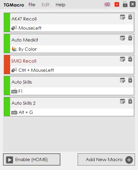 Download web tool or web app TGM Gaming Macro