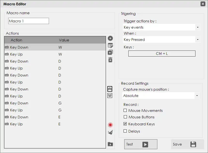 Download web tool or web app TGM Gaming Macro