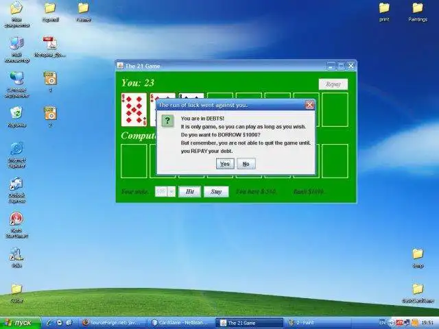 Download web tool or web app The 21 Game (Java Card Game Engine) to run in Linux online