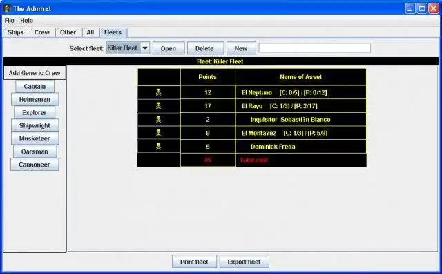 Download web tool or web app The Admiral - Pirates Card Manager to run in Linux online