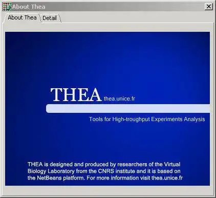 Téléchargez l'outil Web ou l'application Web Thea pour l'exécuter sous Windows en ligne sur Linux en ligne.