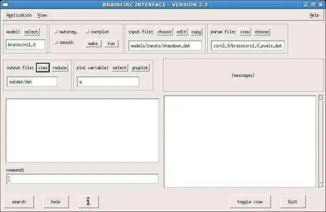 Download web tool or web app The Braincirc modelling environment