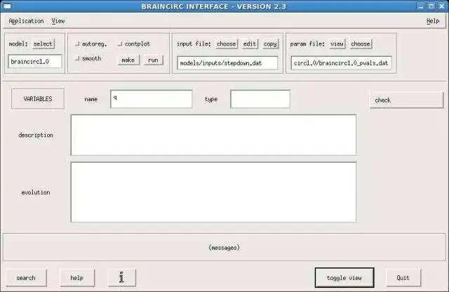 Загрузите веб-инструмент или веб-приложение Среда моделирования Braincirc