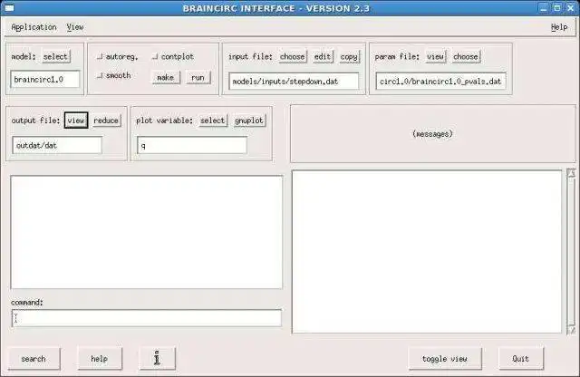 Download web tool or web app The Braincirc modelling environment to run in Linux online