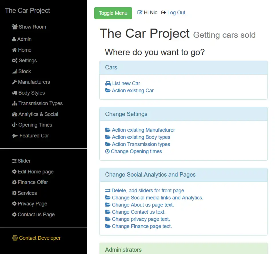 Tải xuống công cụ web hoặc ứng dụng web TheCarProject