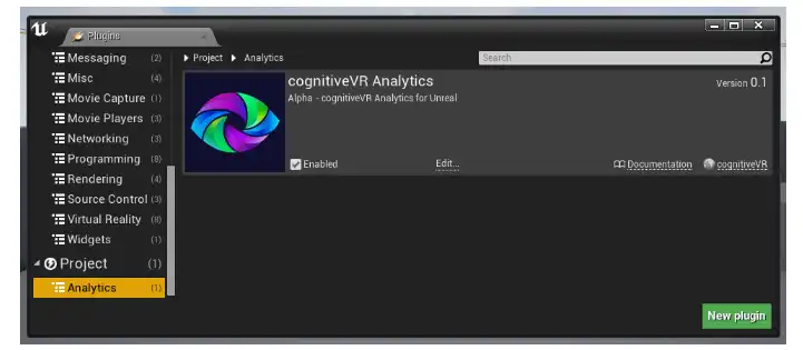 അൺറിയലിനായി വെബ് ടൂൾ അല്ലെങ്കിൽ വെബ് ആപ്പ് The Cognitive3D SDK ഡൗൺലോഡ് ചെയ്യുക