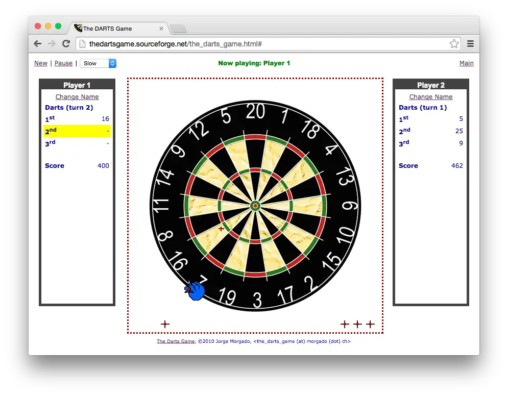 Unduh alat web atau aplikasi web The Darts Game untuk dijalankan di Windows online melalui Linux online