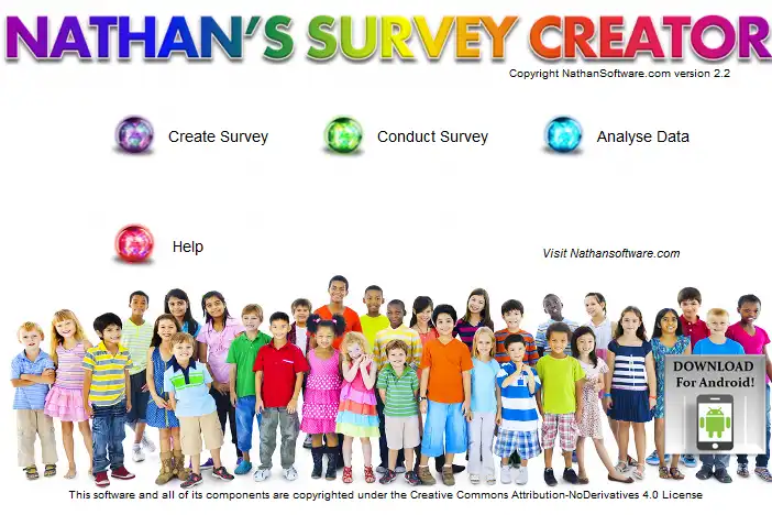 Download web tool or web app The Easy Survey Creator