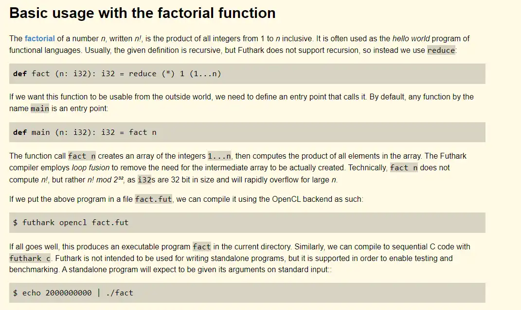 Завантажте веб-інструмент або веб-додаток The Futhark Programming Language