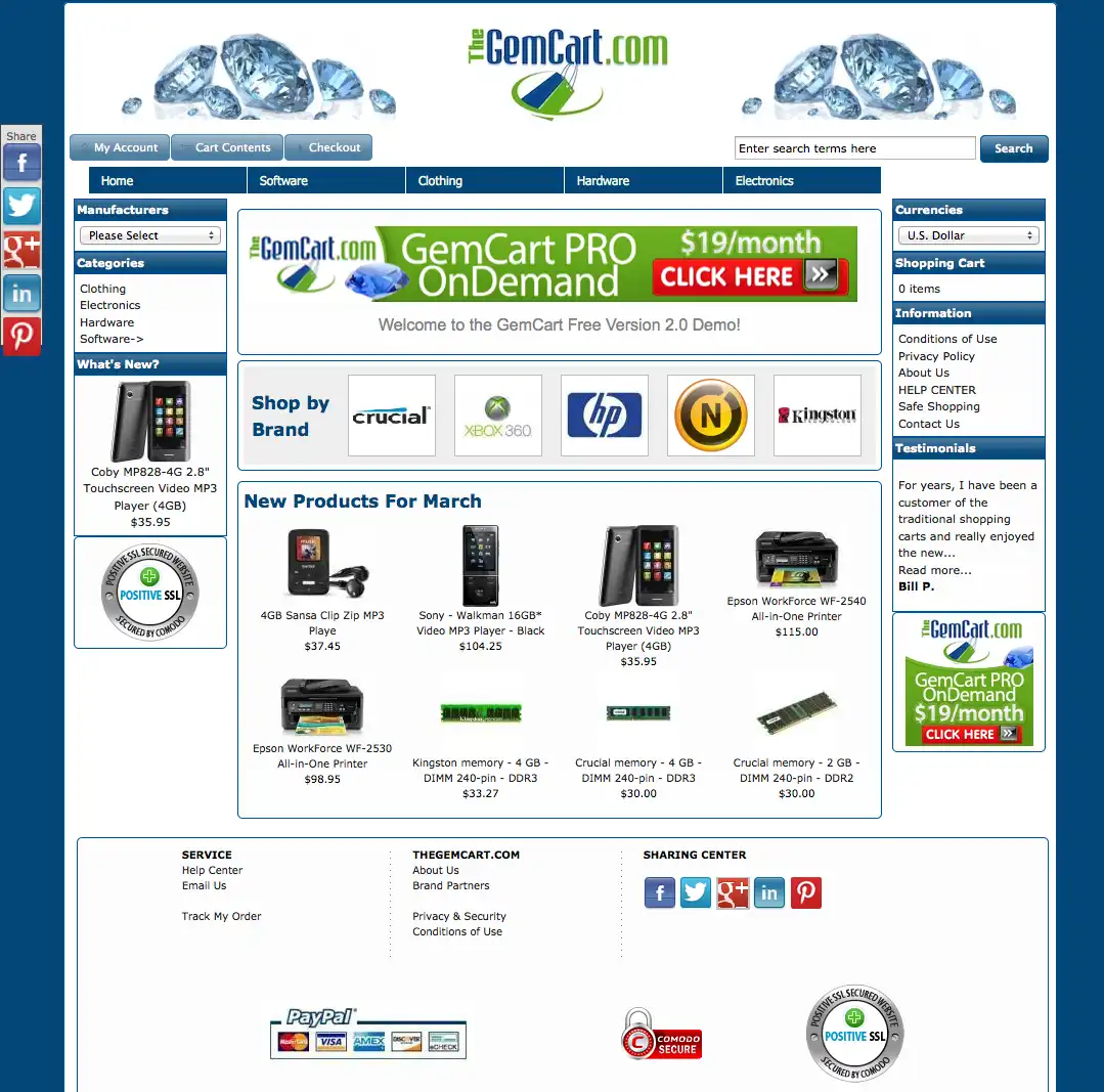 Download web tool or web app TheGemCart