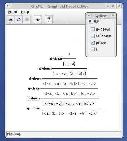 Download web tool or web app The GraPE Graphical Proof Editor