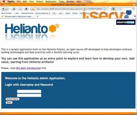 Muat turun alat web atau aplikasi web The Helianto Project