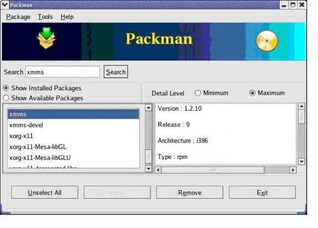 הורד כלי אינטרנט או אפליקציית אינטרנט The Linux Package Manager