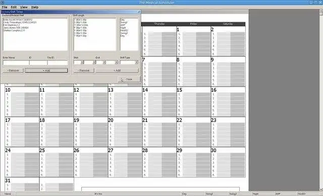 Download webtool of webapp The Medical Scheduler