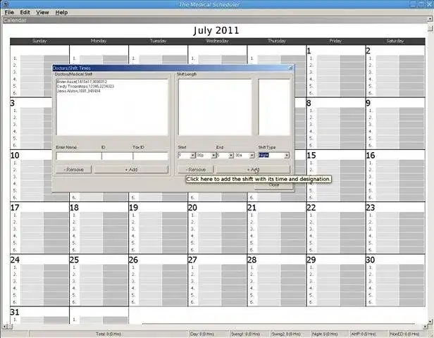 Mag-download ng web tool o web app na The Medical Scheduler