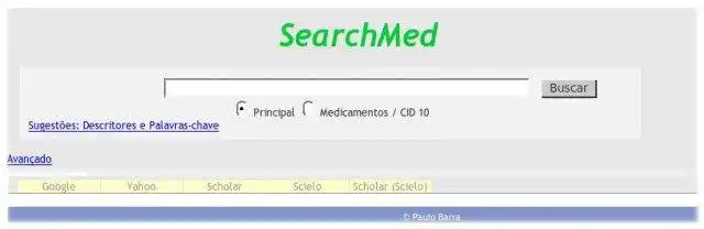 Web aracını veya web uygulamasını indirin Metacrawler SearchMED, Linux çevrimiçi üzerinden Windows'ta çevrimiçi çalışacak