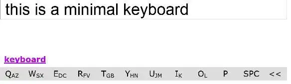 Download web tool or web app The minimum keyboard