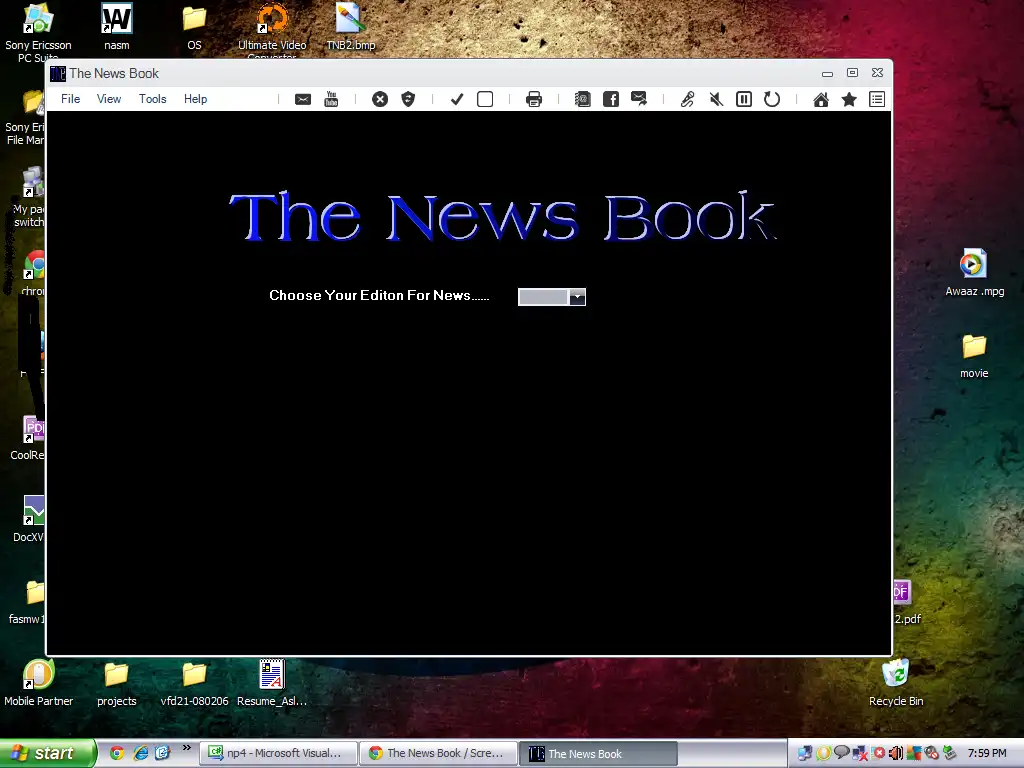 Download web tool or web app The News Book