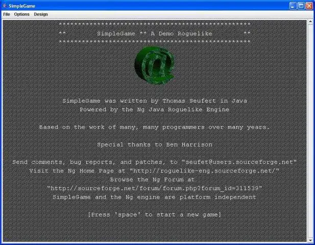 Download web tool or web app The Ng Java Roguelike Engine to run in Linux online