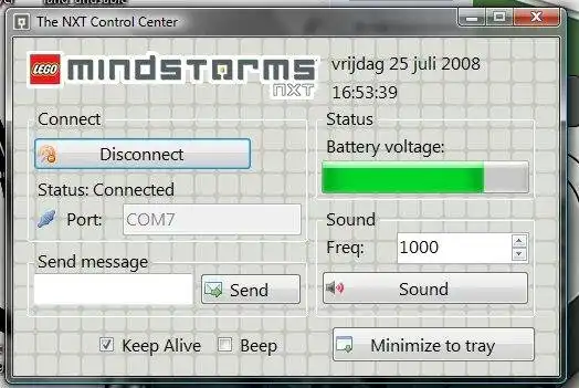 Descargue la herramienta web o la aplicación web The NXT Control Center