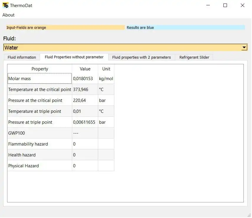 Download webtool of webapp ThermoDat