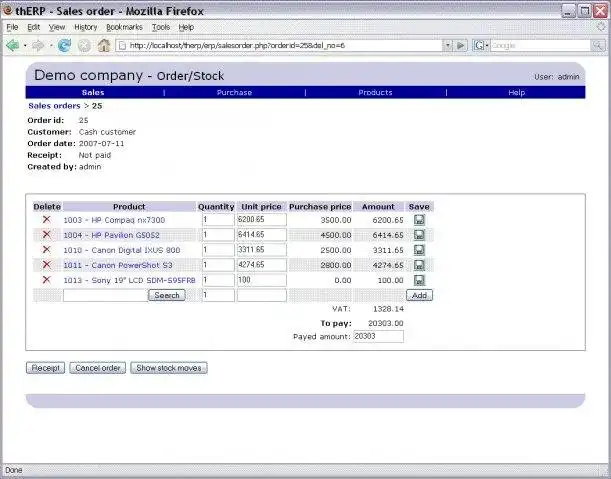 Download web tool or web app th-ERP: ERP POS stock accounting payroll