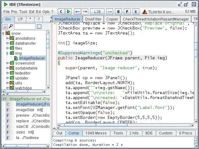 Web-Tool oder Web-App herunterladen Die tIDE Java IDE