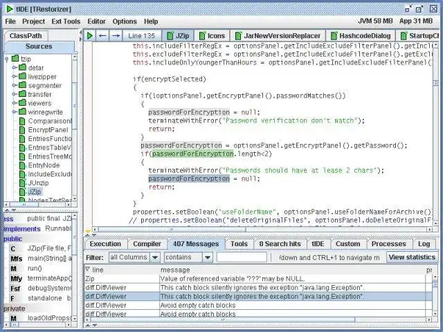 Завантажте веб-інструмент або веб-програму TIDE java IDE