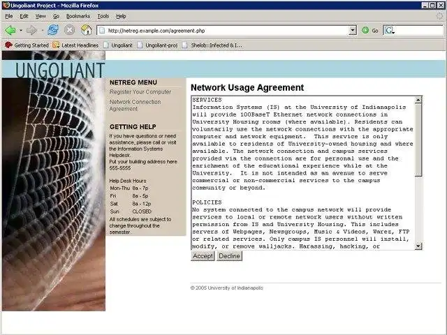 Download web tool or web app The Ungoliant network filter