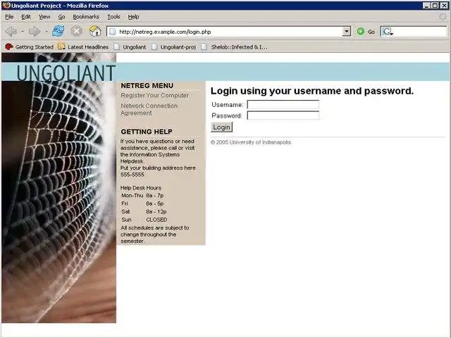 Mag-download ng web tool o web app Ang Ungolant network filter