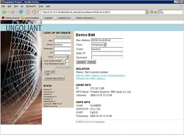 Download web tool or web app The Ungoliant network filter