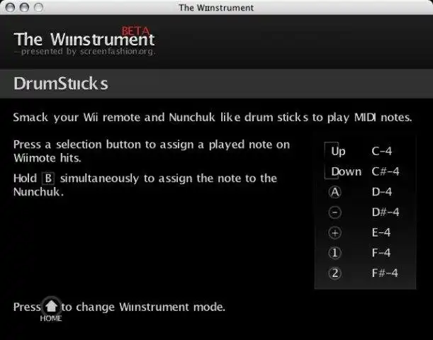 Descargue la herramienta web o la aplicación web The Wiinstrument