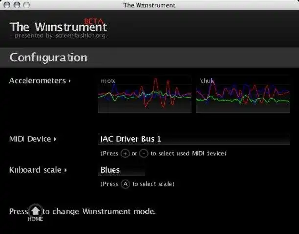 Download web tool or web app The Wiinstrument
