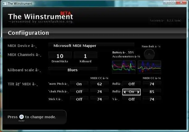 下载网络工具或网络应用程序 The Wiinstrument