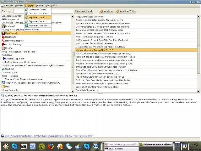 Download web tool or web app ThinFeeder Java RSS Aggregator