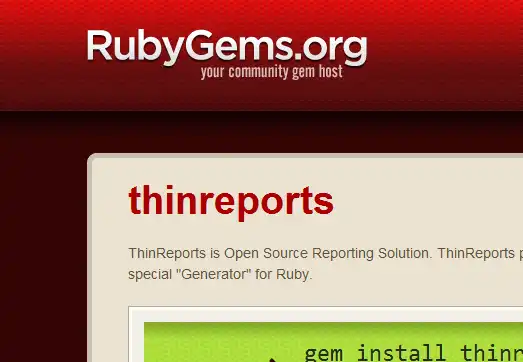Загрузите веб-инструмент или веб-приложение Thinreports