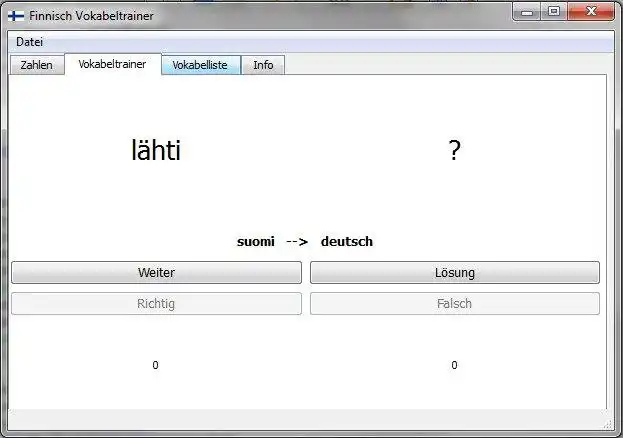 Download web tool or web app Thomas finnischer Vokabeltrainer