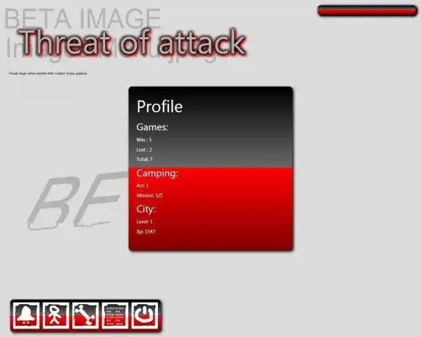 Unduh alat web atau aplikasi web Game ancaman serangan untuk dijalankan di Windows online melalui Linux online
