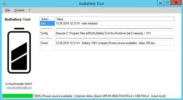 Download web tool or web app thuBatteryTool